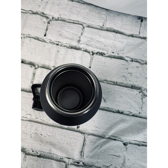 KIND Water Lightweight Metal Bottle Black 27 oz Screw Lid Hiking Clip Handle - Picture 3 of 4